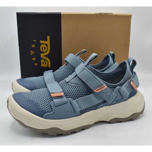 Teva Womens Size 9 Outflow Universal Closed Toe Blue Amphibious Water Shoes - Picture 1 of 12
